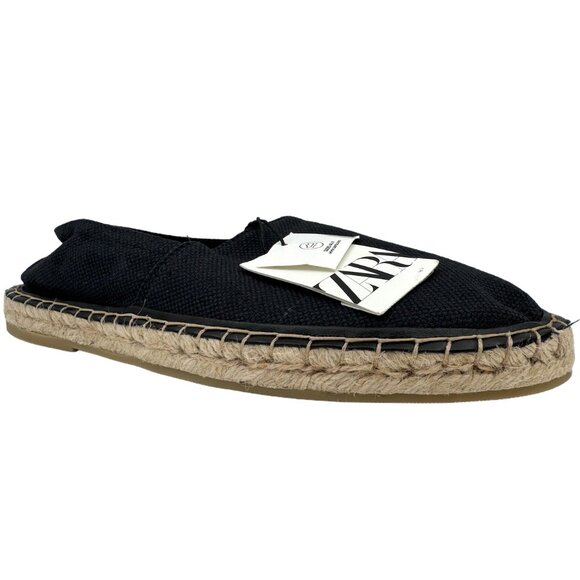 ZARA TEXTILE ESPADRILLES / WOMEN / NEW Navy Flats / EU 43 / US 10 - Picture 14 of 16